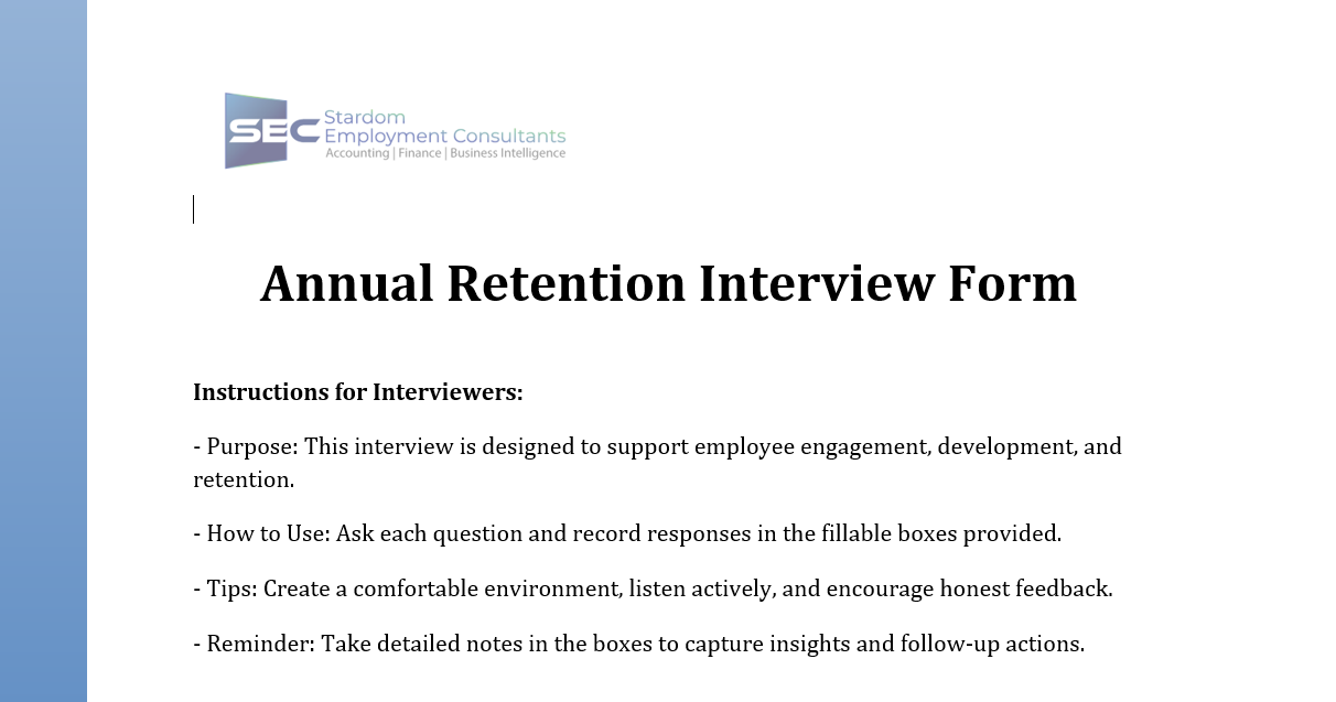 30 day retention interview